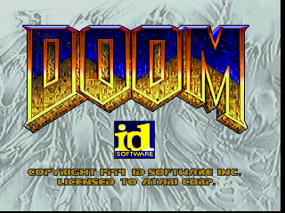 Doom title screen for Jaguar